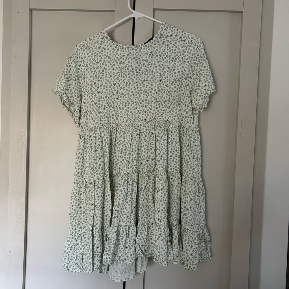 Floral Green Dress